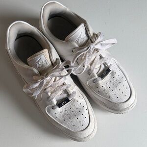 Nike White Leather Low-Top Sneaker